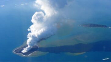 eruption new island pacific ea