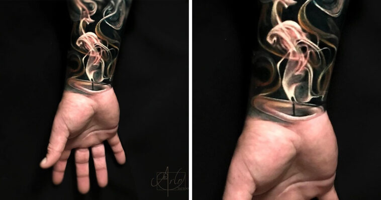 este artista cria tatuagens surrealistas