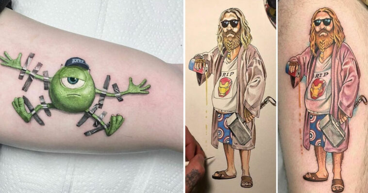 pessoas que decidiram se pintar com tatuagens