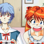 rei and asuka playing video games