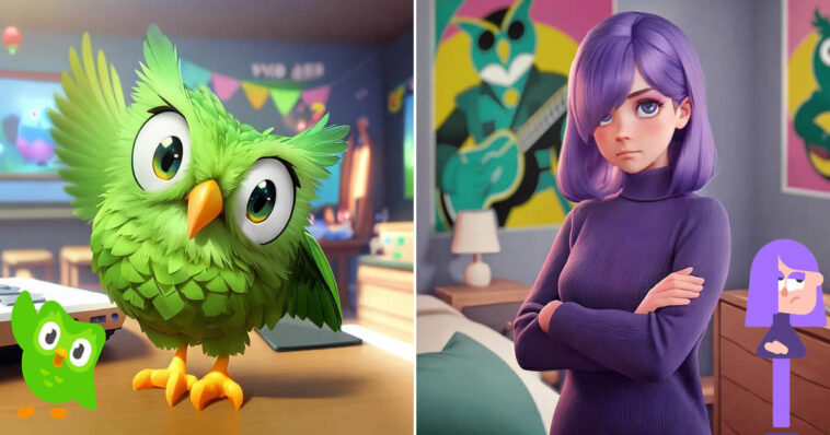 icones do duolingo personagens da pixar